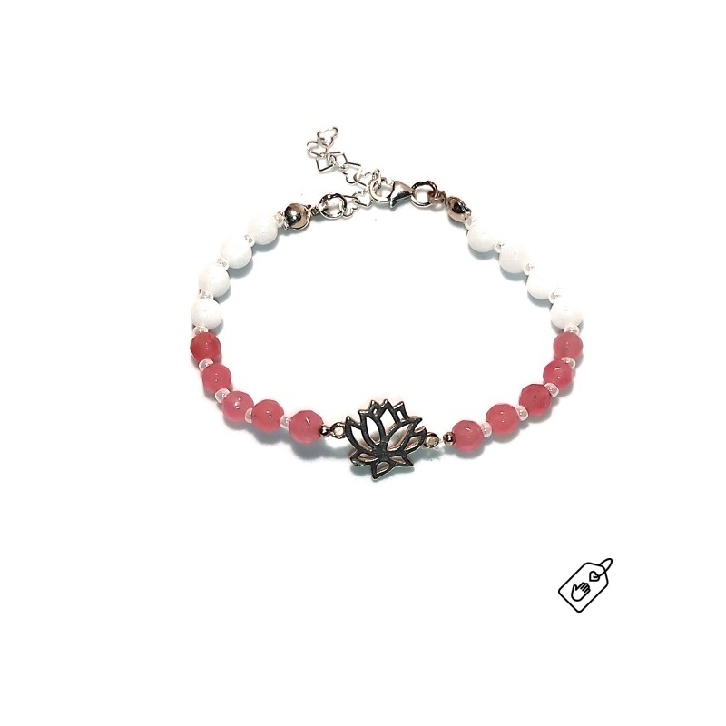 AG Stříbrný náramek Lotos