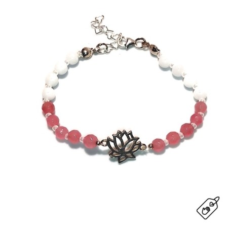 AG Stříbrný náramek Lotos