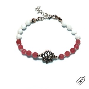 AG Stříbrný náramek Lotos