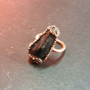 Prsten - Natur Copper Black