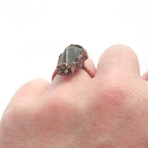 Prsten - Natur Copper Black