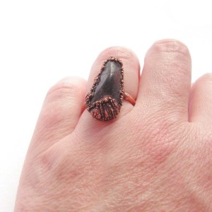 Prsten - Natur Copper Black