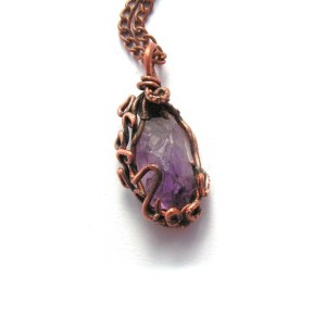 Natur Copper- Krystal Amulet