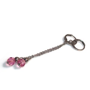 Náušnice - Swarovski Rosa (nerez)