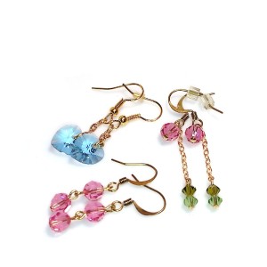 Náušnice - Swarovski jinak Srdce