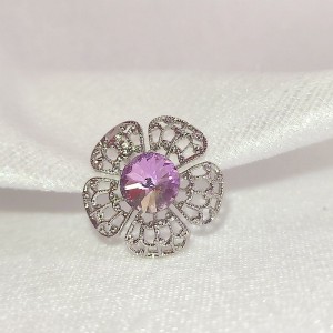 Flowerin - Rossie ( Swarovski, Rhodiováno )