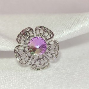 Flowerin - Rossie ( Swarovski, Rhodiováno )