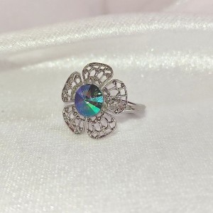 Flowerin - Ments ( Swarovski, Rhodiováno )