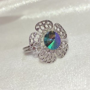 Flowerin - Ments ( Swarovski, Rhodiováno )